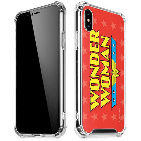 DC Comics Wonder Woman Logo iPhone XS Max Clear Case